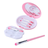 7-Piece Mini Makeup Brush Kit – Pink