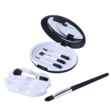 7-Piece Mini Makeup Brush Kit – Black