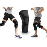 Knee CompressionÂ Sleeve Brace with Gel Grip for Recovery – Black – Small