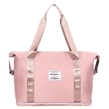 Laromniâ„¢ Large Shoulder Travel Duffle Bag with Luggage Sleeve – Pink