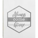 Hexagon Door Greetings Modern Rustic Word Art Sign – Always come home