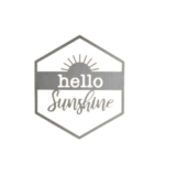 Hexagon Door Greetings Modern Rustic Word Art Sign – Hello sunshine