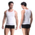 Men’s Core Support and Insta-Trim Compression Undershirt – White – Large