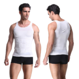 Men’s Core Support and Insta-Trim Compression Undershirt – White – 2XL