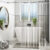 Mildew-Resistant Vinyl Shower Curtain Liner with Metal Grommets & Magnets (2-Pack) – Clear