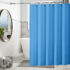 Mildew-Resistant Vinyl Shower Curtain Liner with Metal Grommets & Magnets (2-Pack) – Black