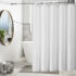 Mildew-Resistant Vinyl Shower Curtain Liner with Metal Grommets & Magnets (2-Pack) – Gray