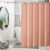 Mildew-Resistant Vinyl Shower Curtain Liner with Metal Grommets & Magnets (2-Pack) – Peach