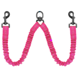 Dual Bungee Pet Leash Add-On – Dual Bungee Leash Add-On Pink