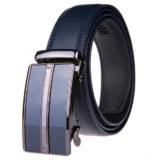 Men’s Stripe Buckle Adjustable Ratchet Belt – NAVY / MEDIUM(36-38)