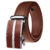 Men’s Stripe Buckle Adjustable Ratchet Belt – COGNAC / LARGE(40-42)