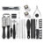 Professional 28-Piece Stainless Steel Manicure/Pedicure Kit – Black