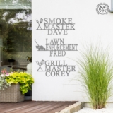 Personalized Master Yard Decorative Outdoor Metal Plaques – Smoke Master