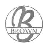 Fullerton Monogram Name Sign – Circle / 12-inch