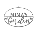 Personalized Metal Garden Sign – Name with Butterflies