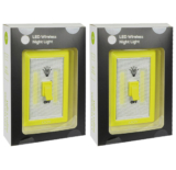 [2-Pack] Super Bright â€œLight Switch Styleâ€ Battery Powered LED Indoor Light – Yellow