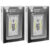 [2-Pack] Super Bright â€œLight Switch Styleâ€ Battery Powered LED Indoor Light – Gray
