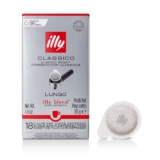illyÂ® Coffee ESE Pods, 100% Arabica Coffee, 18 ct. (12-Pack) – Lungo Classico Medium Roast
