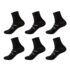 Unisex Performance Recovery Compression Ankle Socks with Arch Support (6-Pair) – Small / Medium – White
