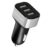 KOCASOÂ® 3-Port 30W High-Speed Car Charger Adapter – Silver