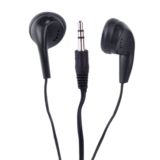 VIBE Color Tunes In-Ear Stereo Wired Earbuds – Black