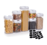 7-Piece Airtight Food Storage Container Set – White