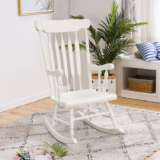 Wood Rocking Chair with Glossy Finish (Set of 2) – Rocking Chair WH