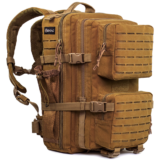 Large Outdoor Tactical & Hiking Backpack with MOLLE System – Tan