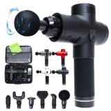 Handheld 20-Speed Deep Tissue Percussion Massager Gun – Black