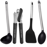 HomeHero® 4-Piece Nonstick Silicone Kitchen Utensils with Stainless Steel Handles
