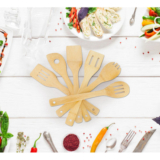 6-Piece iMounTEK Bamboo Cooking Utensils