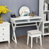 Modern Multi-Function Desk with Two Storage Compartments