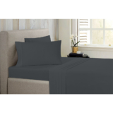 Bibb Home® Antimicrobial Bamboo Sheet Set – Full – Grey