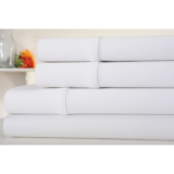 1,000TC Egyptian Cotton Sheet Set by Luxury Home™ – Full – White