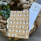 120-Page Inspirational Spiral Notebook or 60-Page Magnetic Notepad – BM_Bee Happy