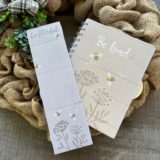 120-Page Inspirational Spiral Notebook or 60-Page Magnetic Notepad – BM_Bee Kind