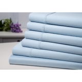 Kathy Ireland™ 1,500TC Bamboo Cotton 6-Piece Sheet Set – Full – Sky Blue