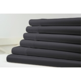 Kathy Ireland™ 1,500TC Bamboo Cotton 6-Piece Sheet Set – King – Charcoal Grey