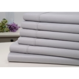 Kathy Ireland™ 1,500TC Bamboo Cotton 6-Piece Sheet Set – King – Silver Grey