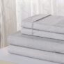 Egyptian Luxury Printed 1800TC Sheet Set by Bibb Home® – Twin – Silver Diamonds