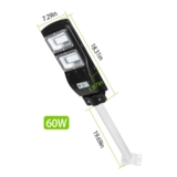 Solar Power LED Street & Path Light with Remote by SolarekÂ® – 60 Watt