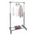 Adjustable Single Rod Garment Rack Stainless Steel