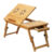 Foldable Bamboo Laptop Desk Tray with Side Drawer