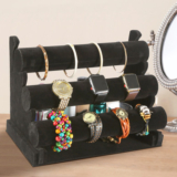 3-Tier Velvet Jewelry Stand