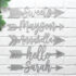 Personalized Metal Arrow Name Sign – Point left