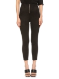 Women’s Faux Suede Skinny Cropped Pants