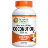 Coconut Oil, Organic 1000 mg – 30 Softgels