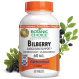 Bilberry Extract Standardized for 36% – Vision Support Supplement – 60 Tablets