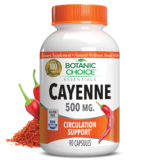 Cayenne Capsules 500 mg – Circulation Support Supplement – 90 Capsules
