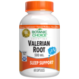 Valerian Root Capsules 500 mg – Nighttime Support Supplement – 60 Capsules